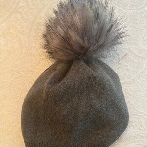 Kyi Kyi Cashmere Faux Fur Pom Pom Hat Choose
